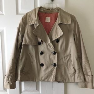 Gap cropped trench coat